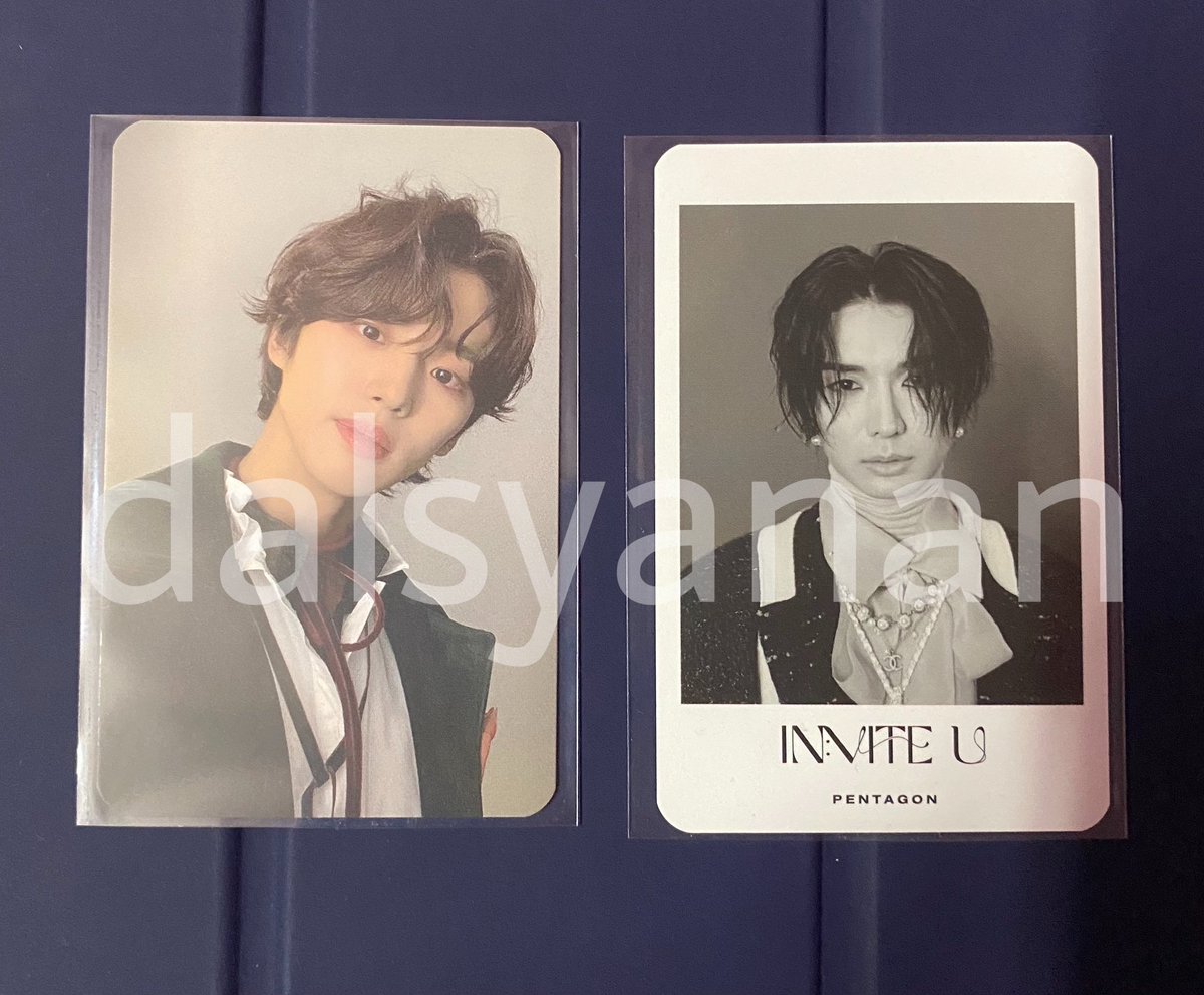 DAlSYANAN's tweet photo. WTT (MY only 🇲🇾)

have : hongseok and yuto (flare ver.)
want : yanan both (flare ver.)

dm me if u want to trade ! #pasarpentagon https://t.co/qZvK1btZmh