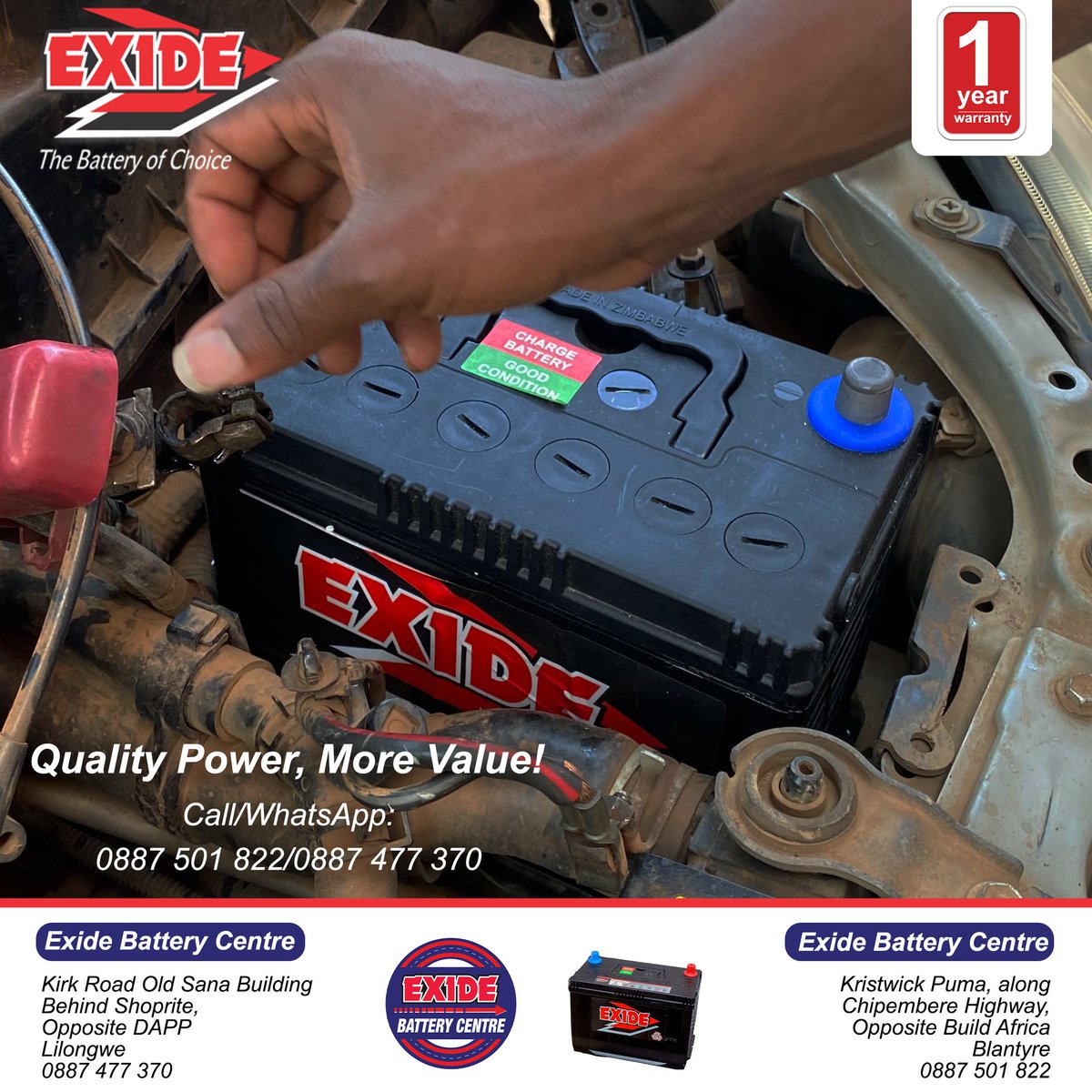 Exide Battery Centre tweet media
