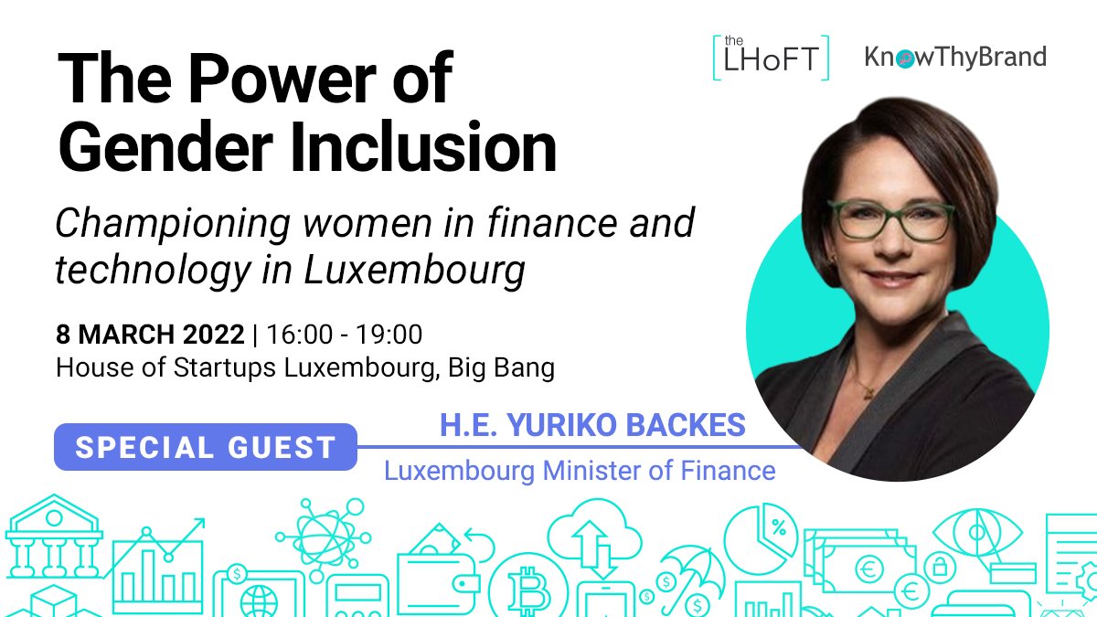 #IWD2022: The Power of Gender Inclusion 

Championing women in finance and technology in Luxembourg. Under the patronage of H.E. <a href="/Yuriko_Backes/">Yuriko Backes</a>, Minister of Finance.

📌 Register now for our event on March 8th:
👉 bit.ly/lhoft-iwd2022

#Fintech #Finance #Technology #Equality