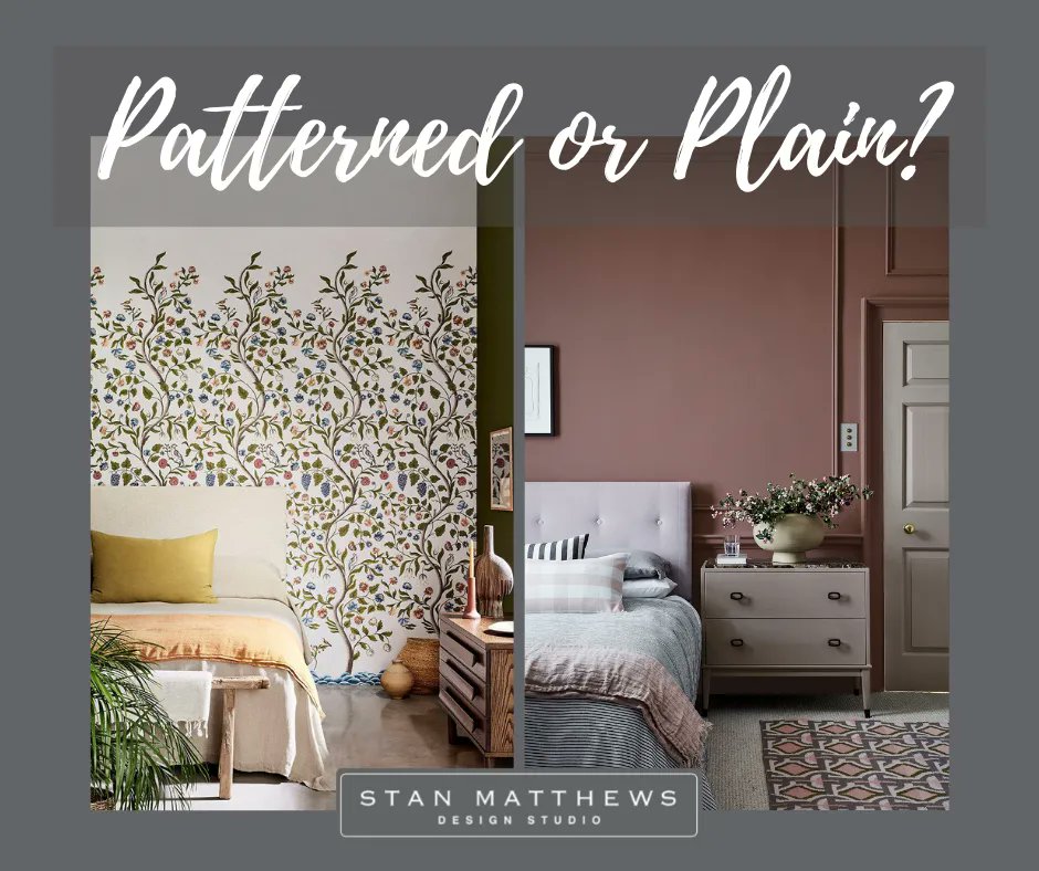 StanMatthewsDS's tweet photo. What do you prefer for your walls, patterned or plain?
#stanmatthewsdesign #interiordesign https://t.co/zoxeaoiGgc