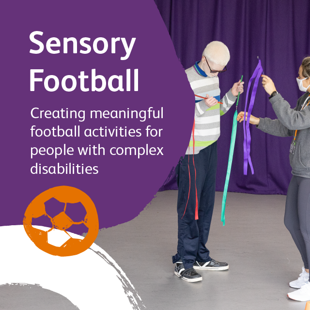 Want to support people with complex disabilities engage in more meaningful football activities? 

@sensecharity have launched #SensoryFootball, an innovative programme making football accessible.

Training workshops, resources and activities here: sense.org.uk/sensory-footba…