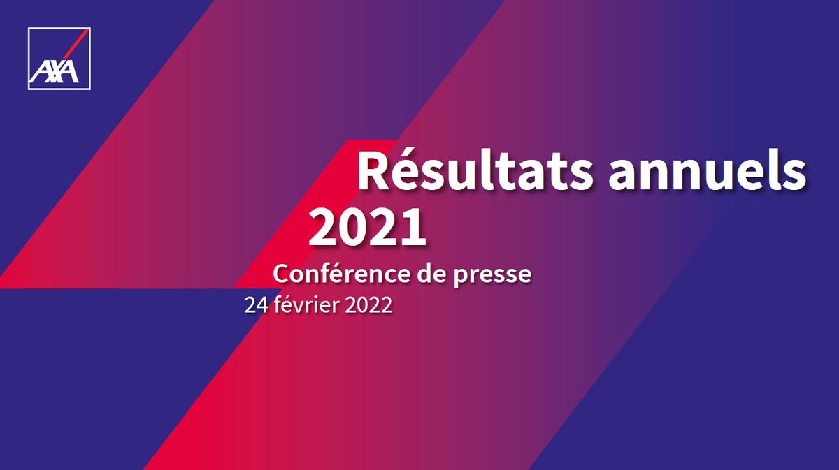 👋 Jeudi 24 février, <a href="/AXA/">AXA</a> publiera ses résultats annuels à 7h (CET). Retrouvez-nous en direct sur axa.com ou sur <a href="/Twitter/">Twitter</a> à partir de 9h (CET) pour connaître les performances du Groupe en 2021. #AXAResults2021 👉 axa.com/fr/investisseu…