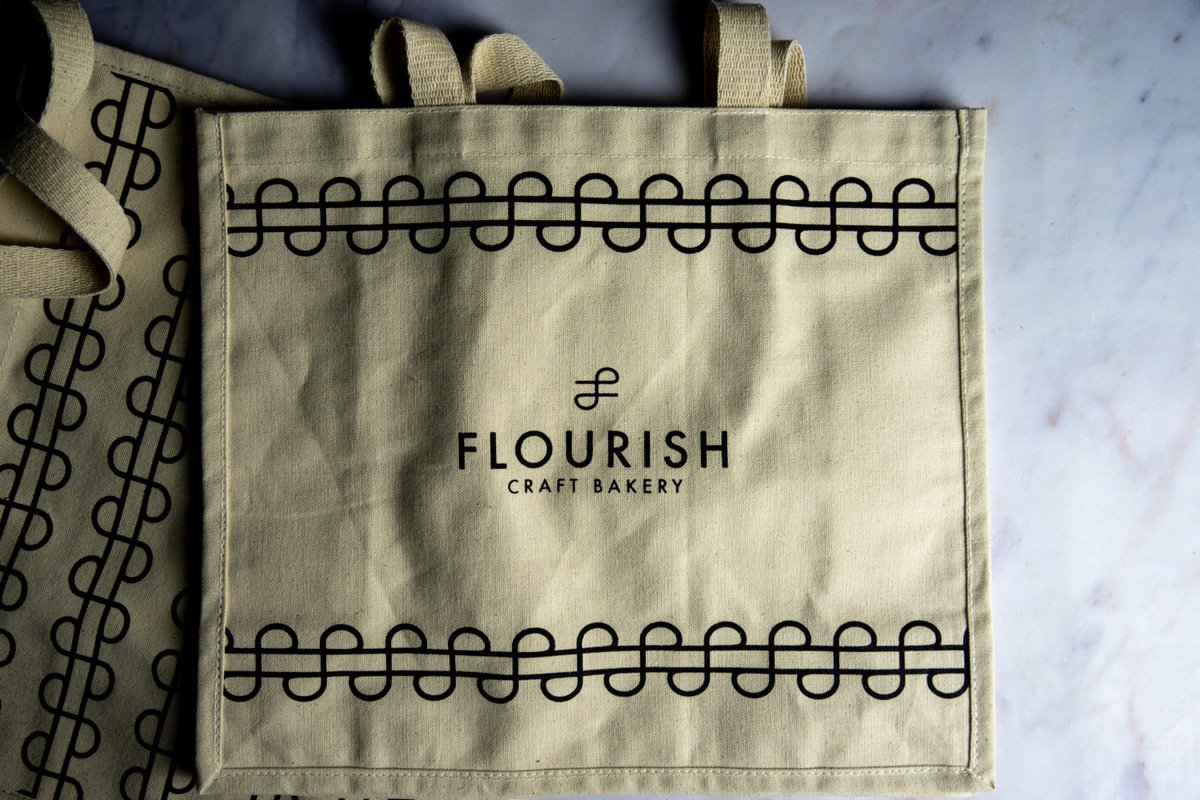 Reusable, strong canvas bag to carry away your Flourish goodies!

#flourish #flourishcraftbakery #bakery #watford #watfordbakery #baking #bread #london #hertfordshire #wholesale #quality #care