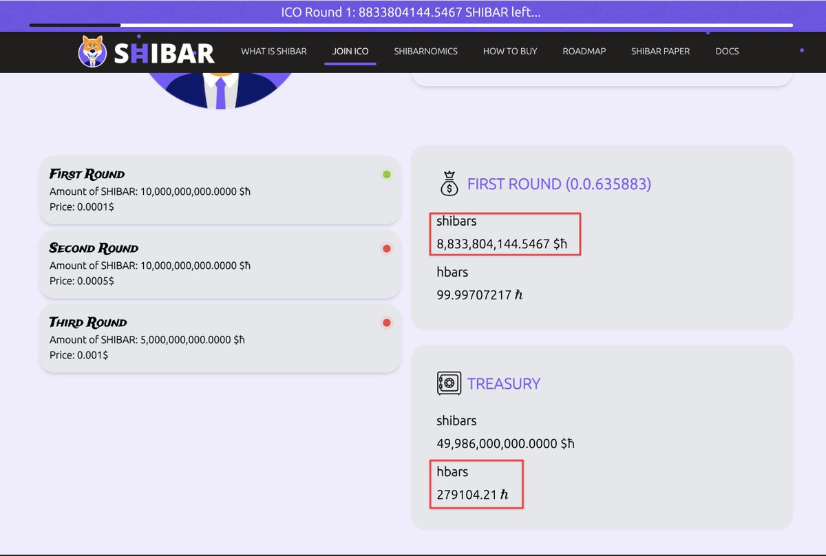 ShibarNetwork's tweet photo. Almost the 10% filled from Round-1, in less than 2 hours!
smart-node engine is working good, and all the incoming hbar tnx are safely stored into our multisig Treasury Wallet.

Wanna join us?
https://t.co/7UcpT7dH6i

#HBAR #HBARbarians #SHIBAR #Hedera #hederahashgraph https://t.co/HgaP0VCwAk