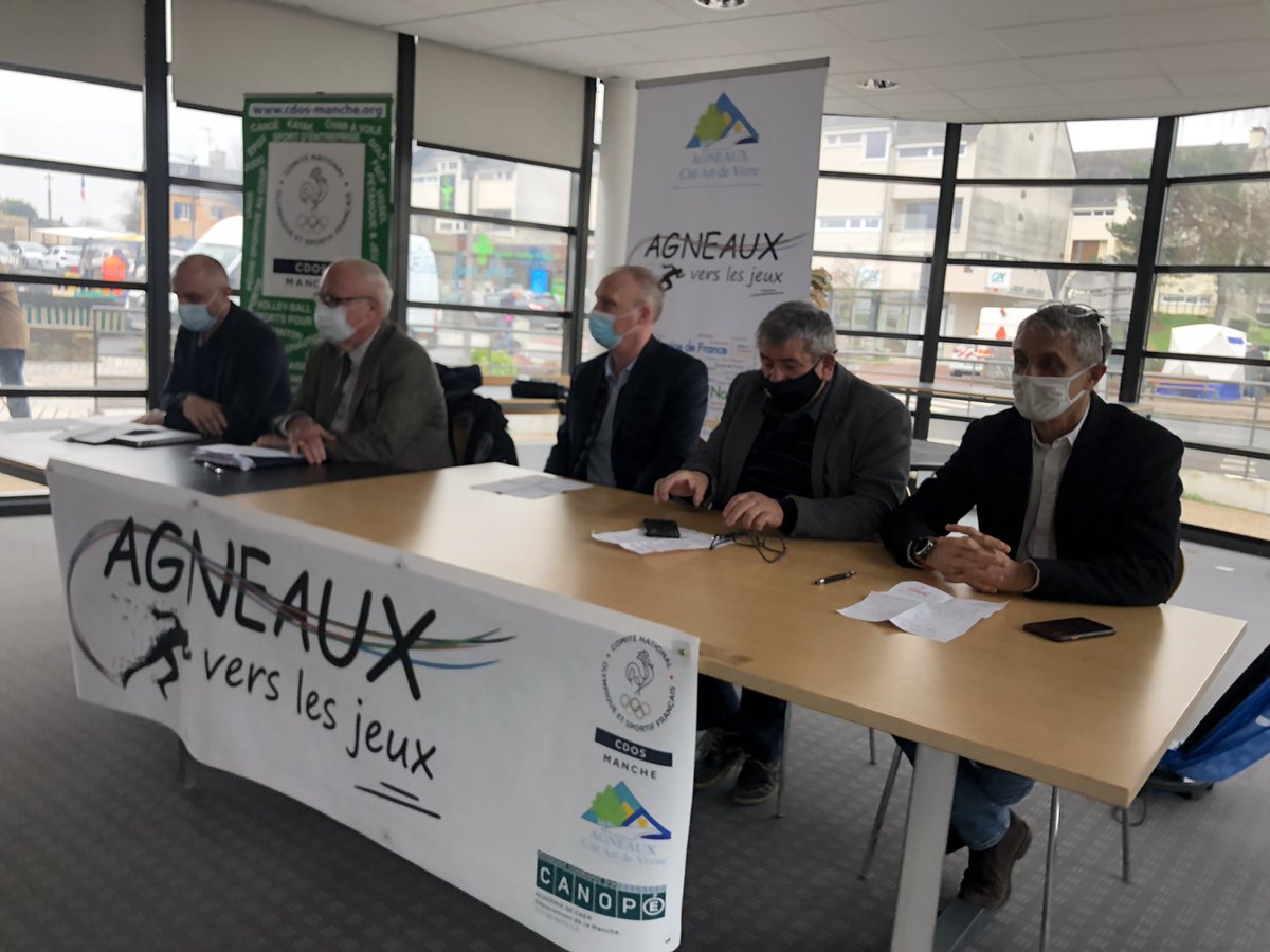 CdosManche's tweet photo. Le #CDOS50 aux côtés de la ville de #Agneaux dans son projet de conférences pré @Paris2024 👍
#Normandie #Manche #JeuxOlympiques https://t.co/kWlB3kWeKi