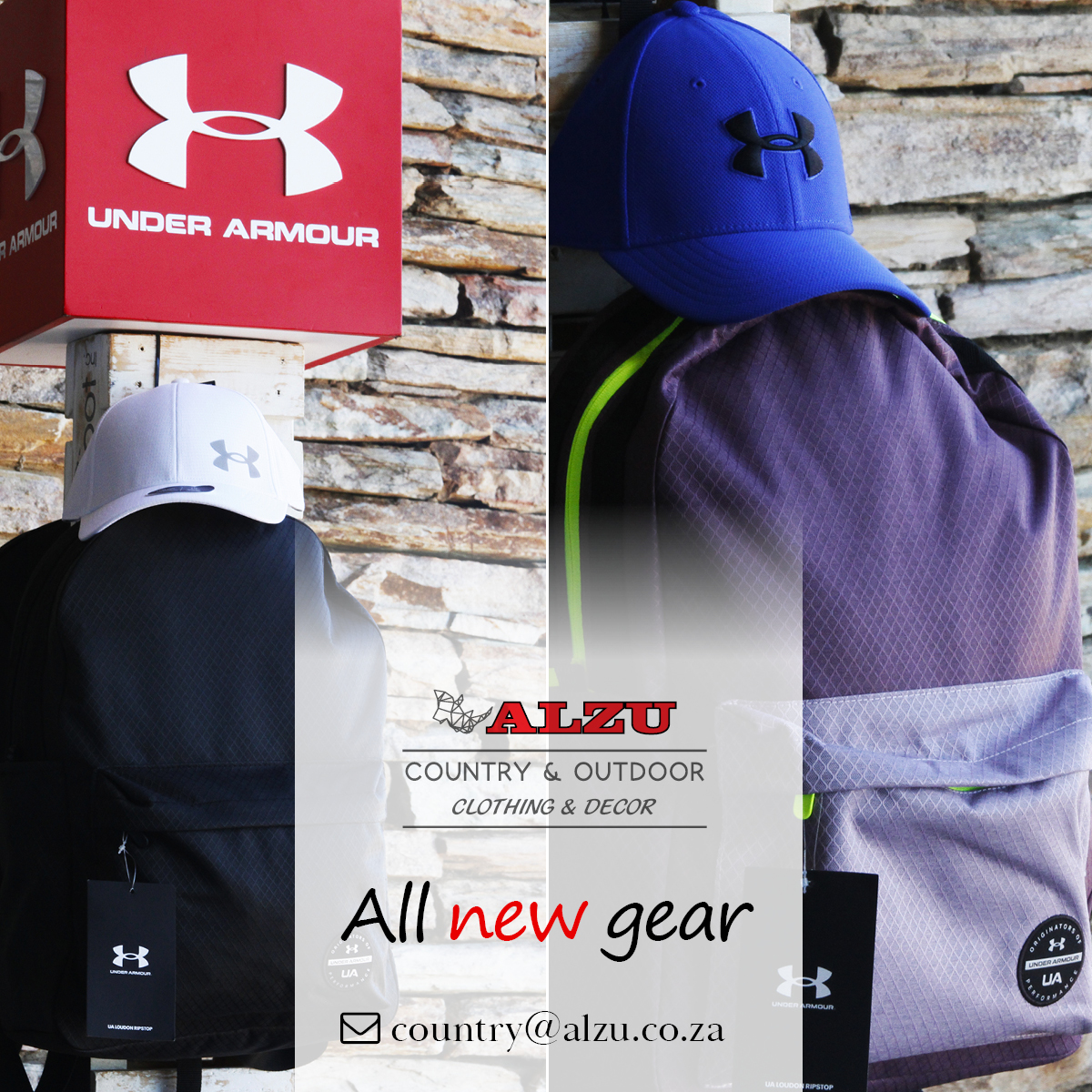 New Under Armour gear available at Country &amp; Outdoor.
#alzu #alzupetroport #travelling #krugerpark #middelburg #roadtrips #nature #safari