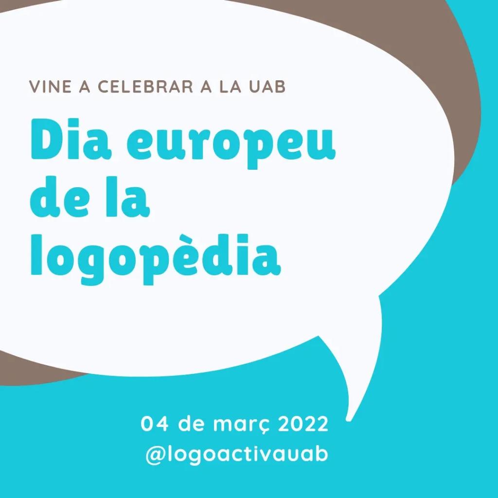 logoactivauab's tweet photo. S'acosta el dia europeu de la logopèdia.
Us convidem a venir a celebrar-ho amb nosaltres a la facultat de psicología de la UAB el dia 4 de març al matí.
Us esperem! https://t.co/T2t79F2muN
