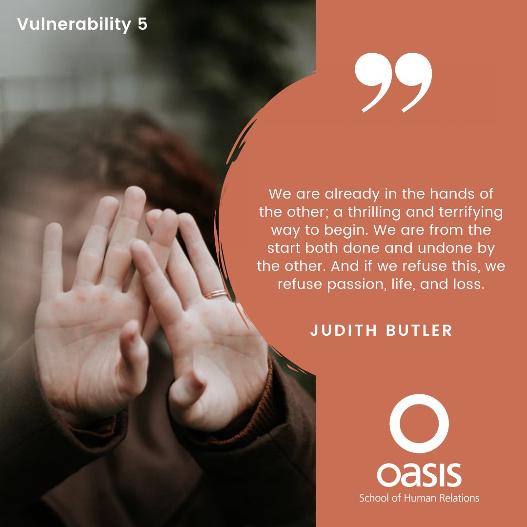 Since our first day, as a newborn, we have been in the hands of others, moulded and shaped, for better or worse. Likewise, others are ever vulnerably in our hands; we are unavoidably tied to each other. Recognising this, we can ask - what to do with this entrusted responsibility?