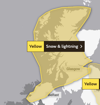 ChrisPage90's tweet photo. #ThunderSnow expected in Scotland from 5pm tonight until 8pm Thursday.

Snowfall expected to lower levels, with strong winds and frequent lightning which may cause problems for power supplies https://t.co/cZH64BvnfX