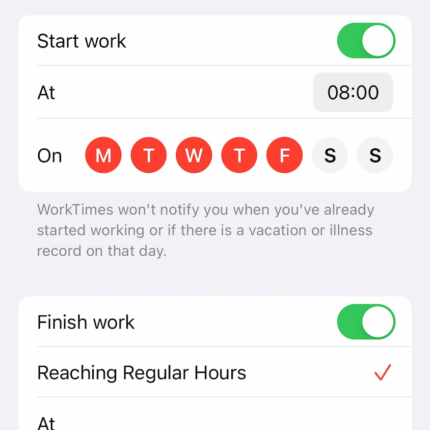 WorkTimesApp's tweet image. WorkTimes will remind you to start or stop working really soon. First Beta will be out and open the next days. 🥳