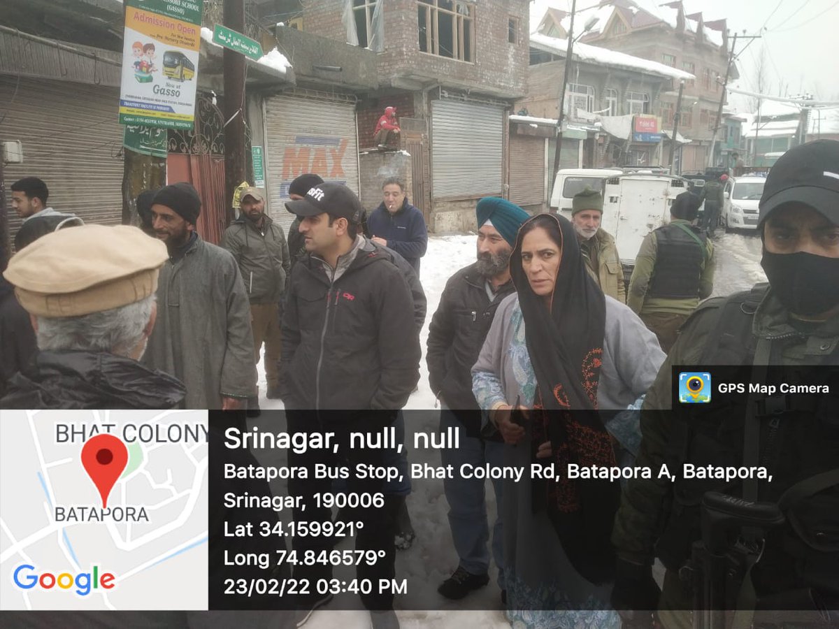 Hon'ble Mayor Srinagar is monitoring snow clearance. @MayorofS
