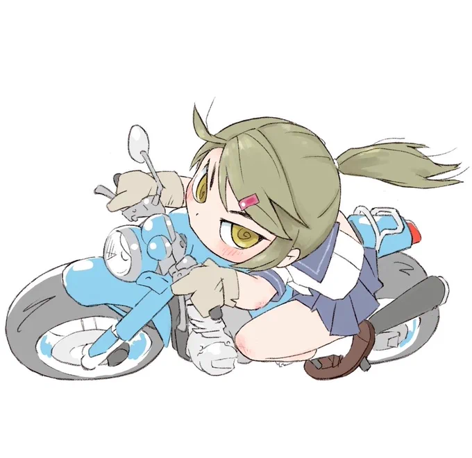 バイクはダサい方がいい。
じゃなくて最近のがメカメカ過ぎて描くのムリw https://t.co/mt3hWoYTXU 