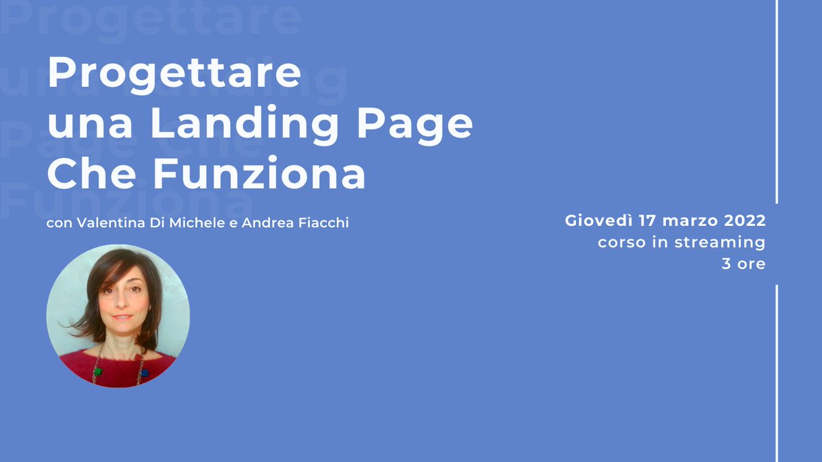 Vuoi migliorare l'efficacia delle tue landing page? 

<a href="/valediemme/">Valentina Di Michele</a> ti insegna cosa fare e cosa evitare per progettare i contenuti di una pagina che converte. 
📌 bit.ly/ContentDesignB…