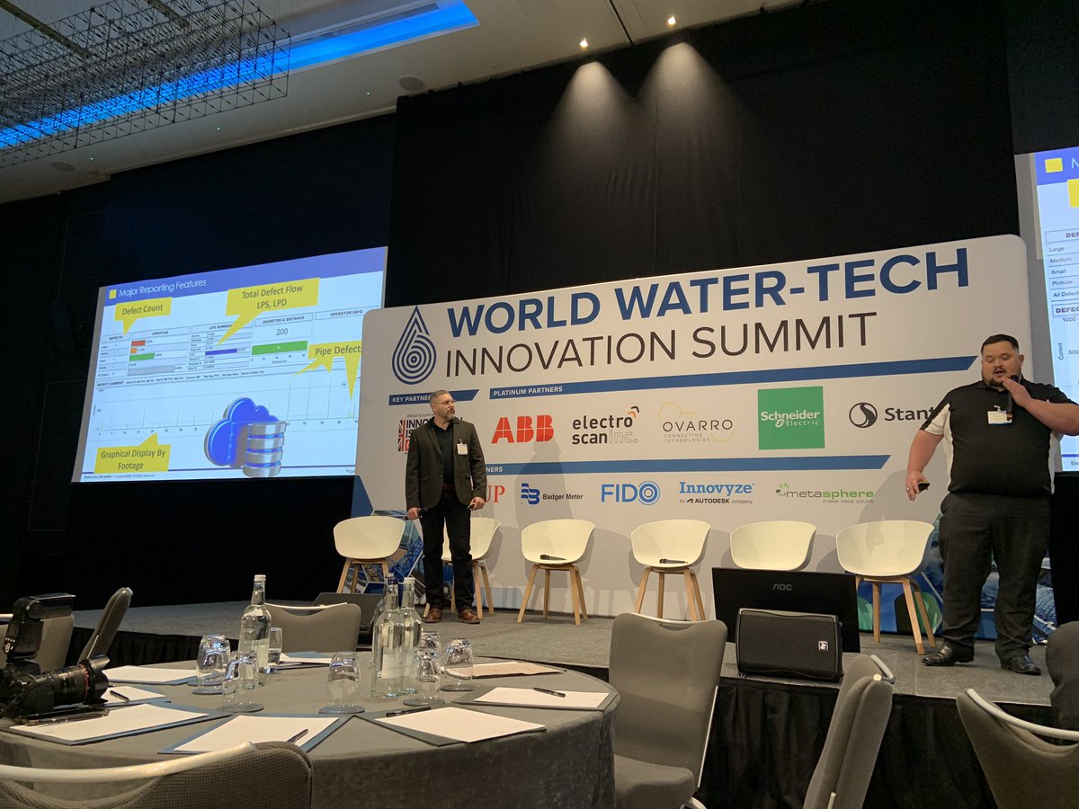 WorldWaterTech's tweet photo. Brad Weston, Managing Director 
@ElectroScan and James Hargrave, Leakage Reduction Lead @AnglianWater are both hosting a joint presentation about how they have worked together to reduce water leakage and implement real-time monitoring tools. https://t.co/cljdLOHeM0