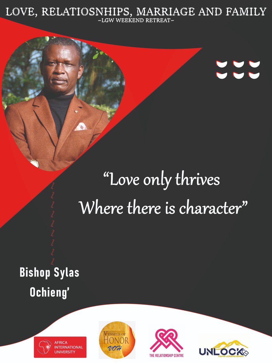 Over the weekend we were taken through a series of discussions by Bishop Sylas Ochieng' on Love, Relationships, Marriage and Family.
Here are nuggets of wisdom we took note of.