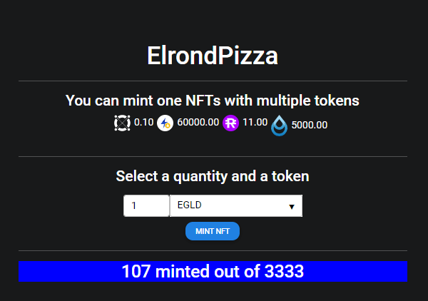 Pizza Deal! 
Buy a pizza today and get 2   😱🍕

trust.market/buy/ElrondPizza

RT this post and you may #WIN a pizza for free 🍕🍕

#NFTCommunity #ElrondNFTs