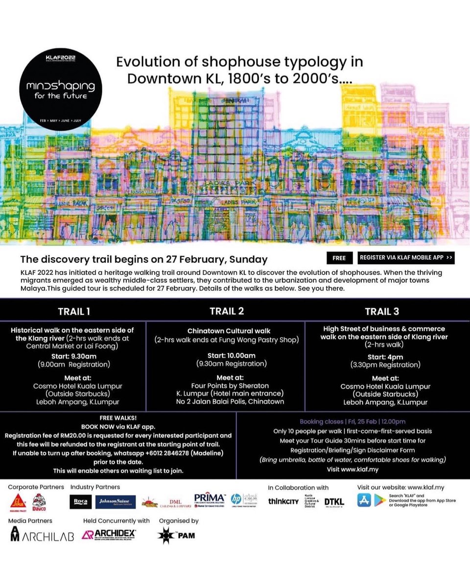 mythinkcity's tweet photo. Think City and Downtown KL are proud to be collaborators for @klaf_2022, happening this weekend, 26 & 27 February – at the PAM Centre in Bangsar and in Downtown KL.
Visit https://t.co/y3oCRaATM1 for more info!
#mythinkcity #dtkl #downtownKL #klaf #klaf2022 https://t.co/u0ewpUe95z