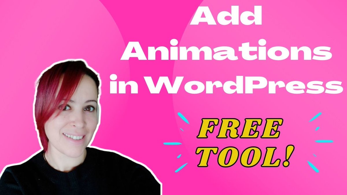 TheDotcomGalCom's tweet photo. How to Add Animations In WordPress | Free Cool Animations! https://t.co/KohW2gL4mT via @YouTube https://t.co/MlOmIfa4yD