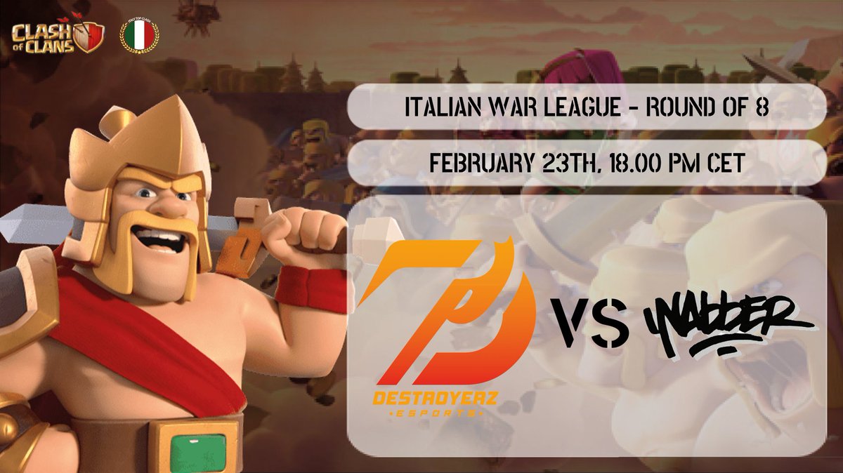 📺 Live 18.00 CET! - ROUND OF 8

<a href="/Destroyerz_eSp/">Destroyerz eSports</a> 🆚️ <a href="/Inabberz/">I Nabber</a>

🇮🇳 @itsMe_Darklord
youtube.com/c/gamingwithDA…
🇮🇹 <a href="/Marco22_Gamer/">Marco22_Gamer</a>
twitch.tv/marco22_gamer