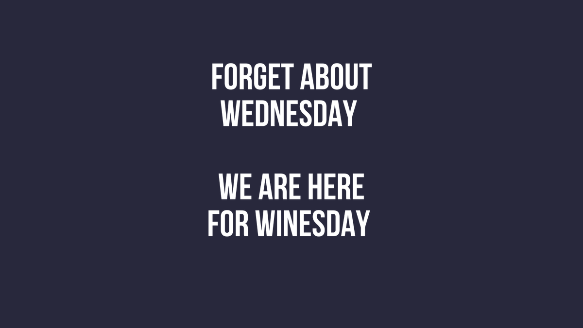 Anyone else? 🍷

 #humpdayvibes #wednesdaywisdom