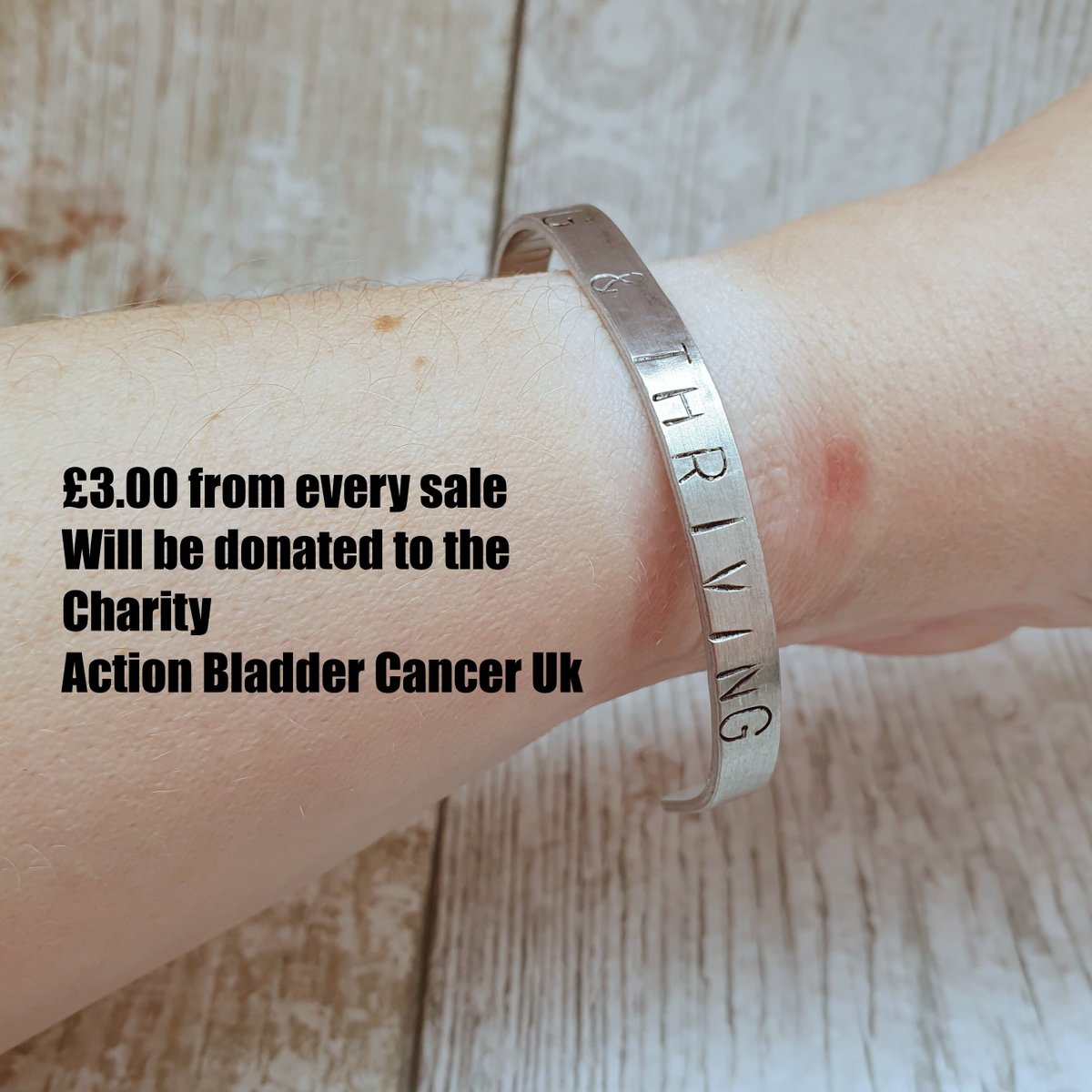 martisanne's tweet photo. Bladder cancer bracelet, fuck cancer, surviving and thriving, cancer survivor, hidden message cuff, stamped cuff, breast colon secondary https://t.co/LvKQaQn7qz #EtsyTeamUnity #TMTinsta #StampedCuff https://t.co/Sil3ADzJuD