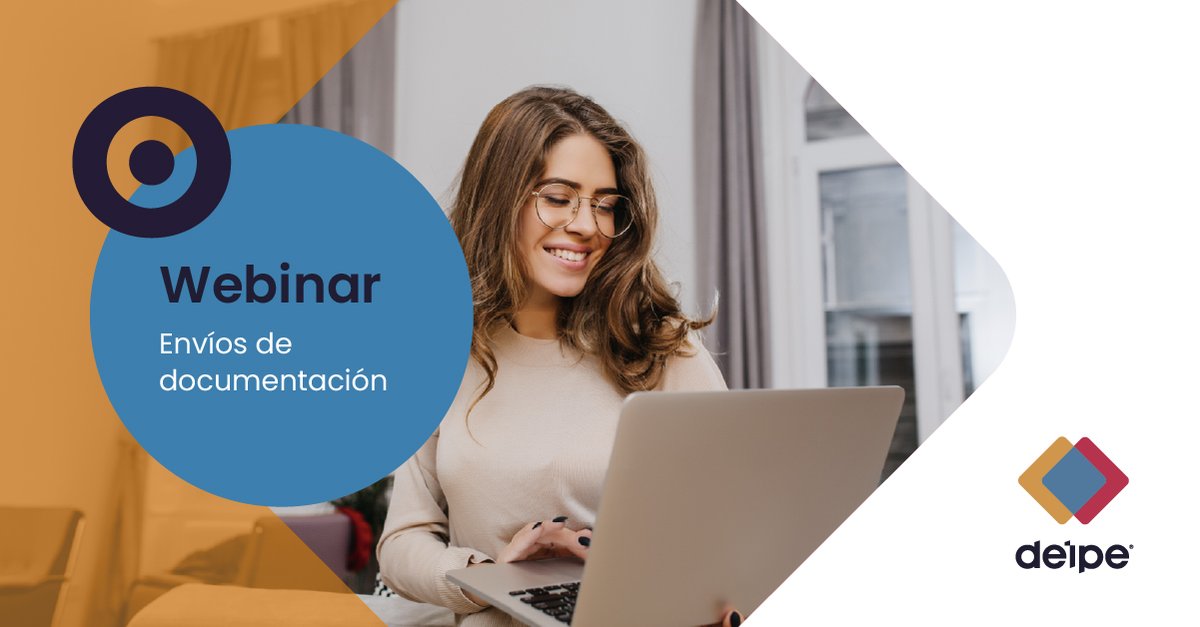 Deipe_SL's tweet photo. Te invitamos a nuestro nuevo webinar de repaso sobre la funcionalidad “envíos de documentos desde encargo” del jueves 24/02, a las 10:00 am (hora peninsular). ¡No te lo pierdas!

Accede desde ➡ https://t.co/DuHyamcW9l https://t.co/aZ2Zznl1A4