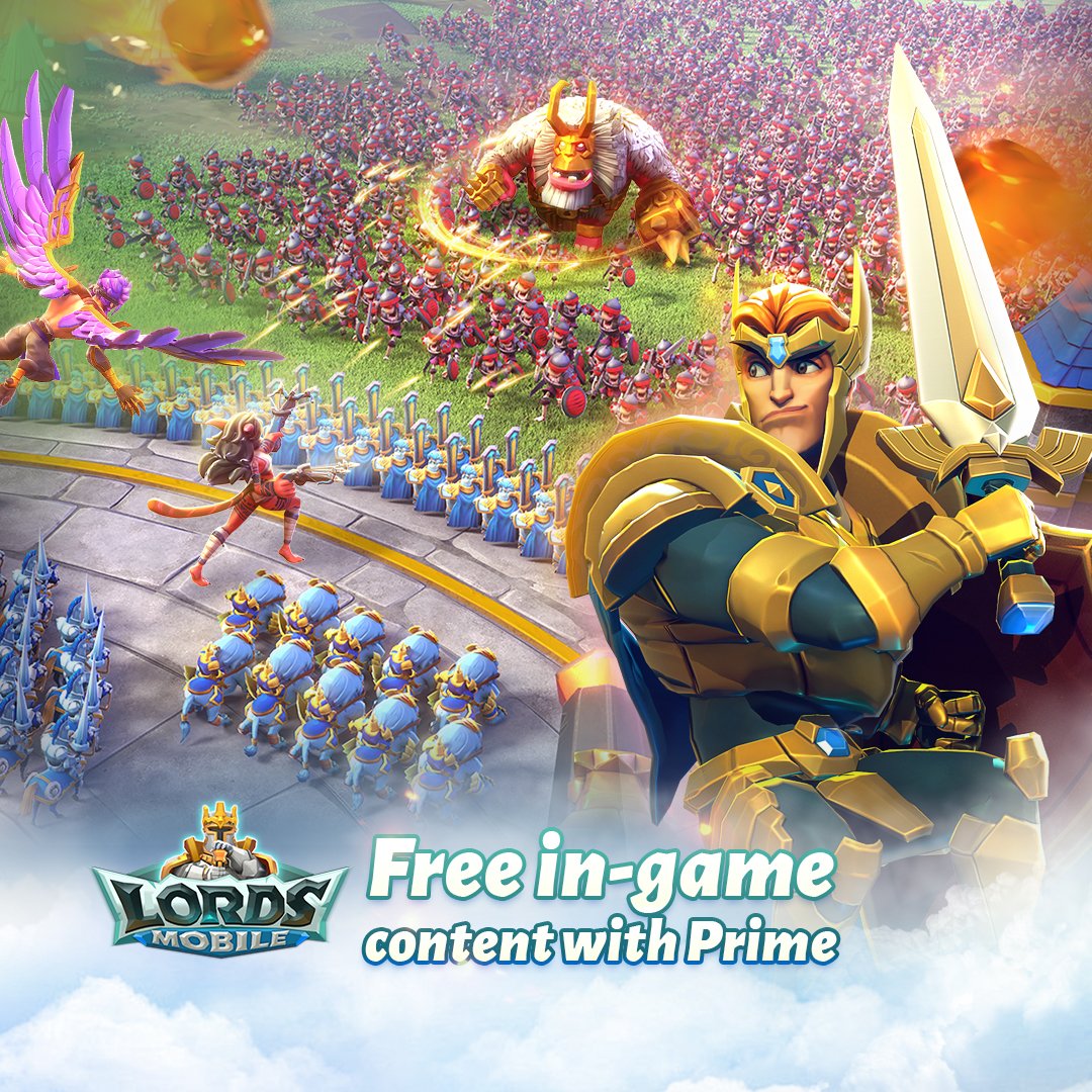 Lords Mobile - código do pacote de tratamento -  Prime Gaming