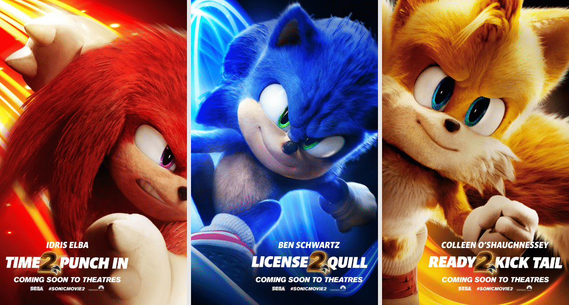 Update or Die! on X: Sonic 2: os novos cartazes Sonic 2 – O Filme, chega 7  de abril nos cinemas  ☻ Updater: Maria da Silva ☆  Categoria: Cinema  /