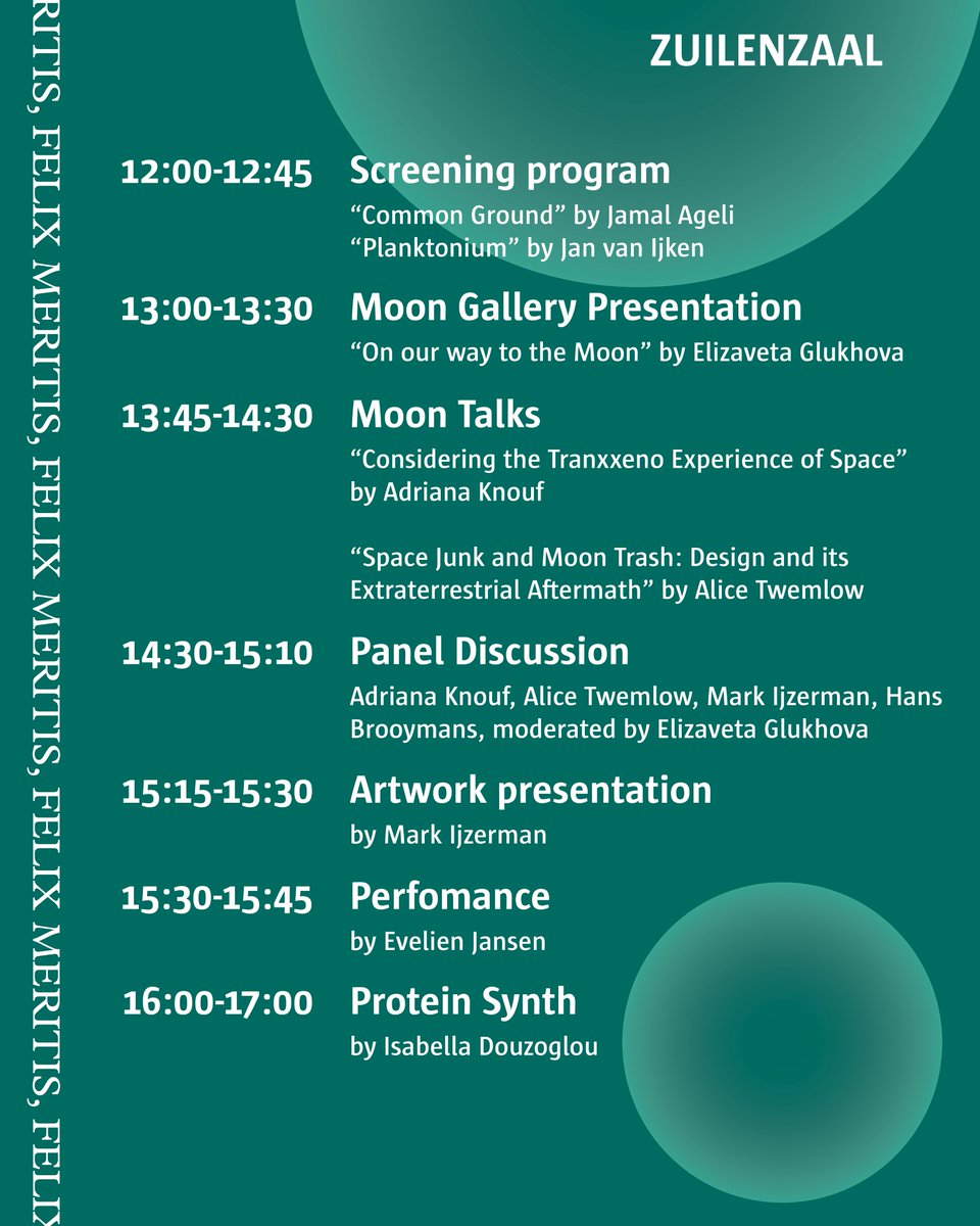 Ready to celebrate the first art gallery to be in space? Us too! Get your tickets to the ISS Launch Party on March 5th here --&gt; felixmeritis.nl/programma/moon…
Check out our latest programme while you're at it 🌌🚀