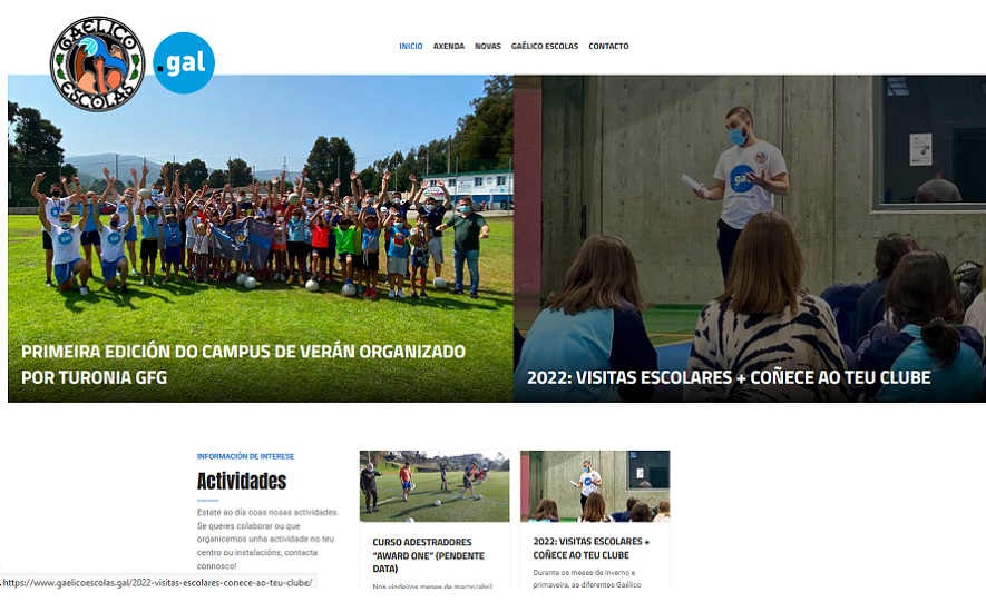 Sabedes o que é o fútbol gaélico? Querédelo prácticar? <a href="/GaelicoGalego/">Gaélico Galego</a>  pon en marcha unha web para informar e cooordinar a canteira deste deporte que cada vez ten máis seguidores e equipos en marcha. Botádelle un ollo en gaelicoescolas.gal #dominio #PuntoGal #GaelicoGalego