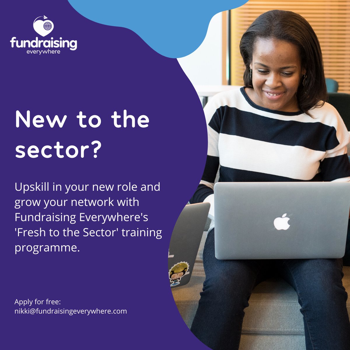 Everywhere_Plus's tweet photo. .@FundEverywhere are giving free training and membership to all charity employees that have joined the sector in the last 12m - we want to upskill and inspire the next-gen leaders!

Know anyone fresh to the sector? Tag 'em and let's get them involved! https://t.co/ej50WyDzeg