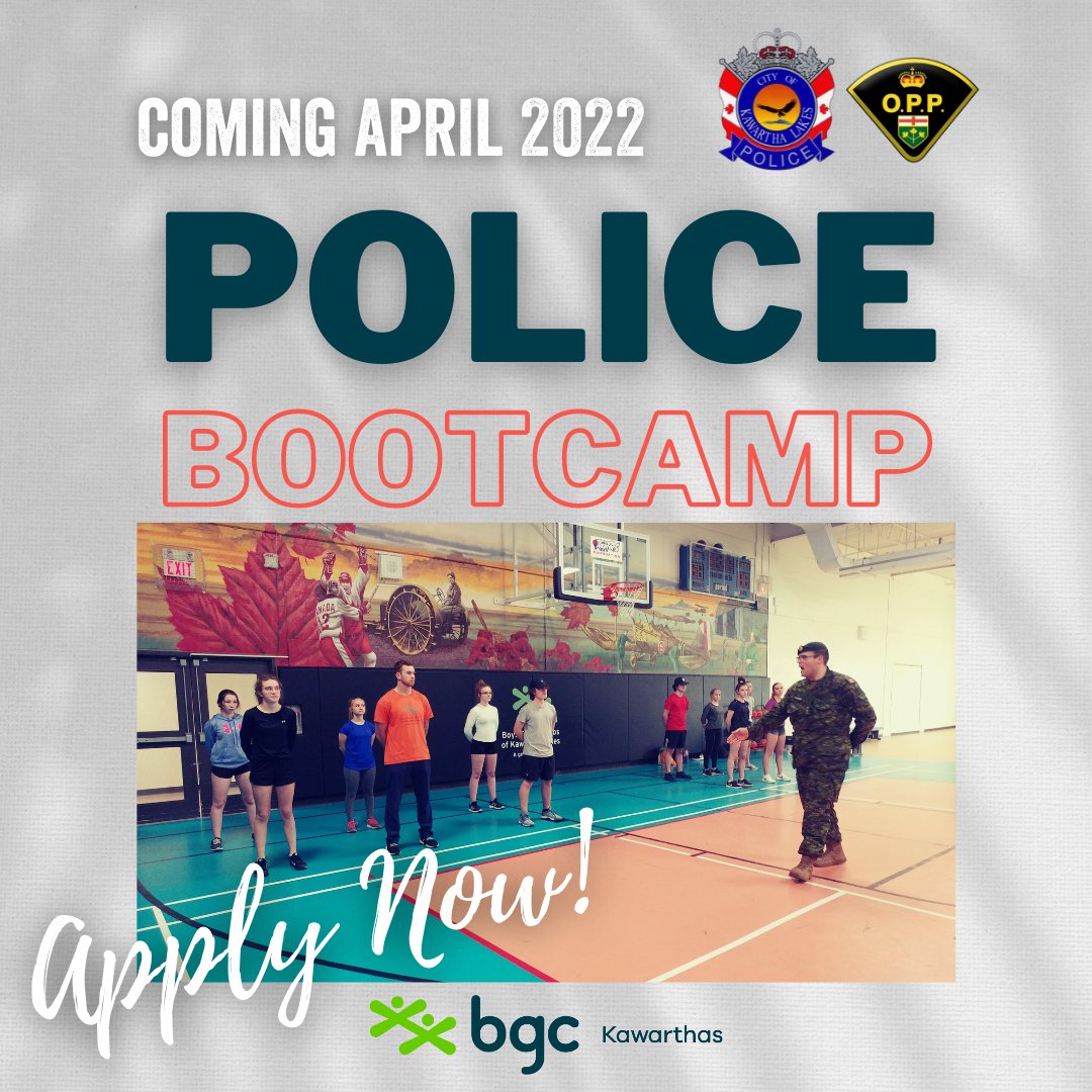 There is still time for youth ages 15-18 who have an interest in law enforcement to apply for the police boot camp. Apr 25-June 13, Monday nights <a href="/bgckawarthas/">BGC Kawarthas</a> from 6pm-8pm. Applications due by Apr.4/22 <a href="/klpsmedia/">KawarthaLakes Police</a> <a href="/STA_SAC/">STA Student Council</a> <a href="/LCVI_SAC/">LCVI Student Council</a> <a href="/Weldon_SAC/">IE Weldon SAC </a> <a href="/BounceRadio919/">BOUNCE 91.9</a> #experience #Police