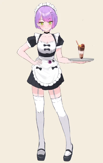 バイト衣装のトワ様#TOWART 