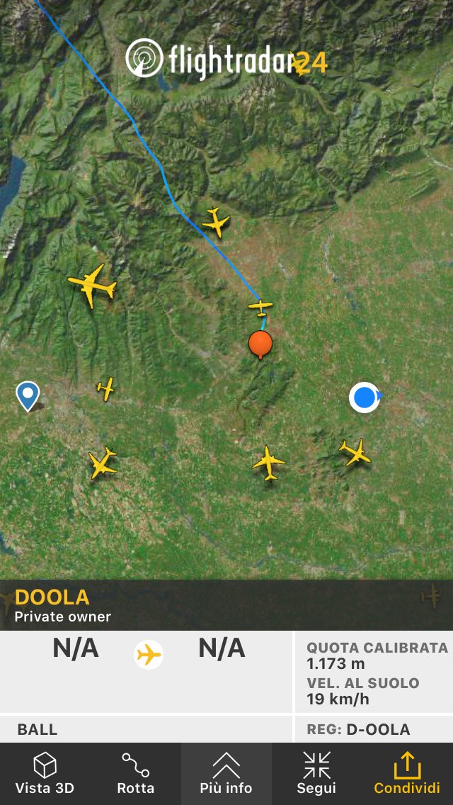 IK3NLK's tweet photo. Following a Fire Balloon landing close to me #fr24 ⁦@flightradar24⁩ https://t.co/wpoepy5RtC https://t.co/52jydmNL3p