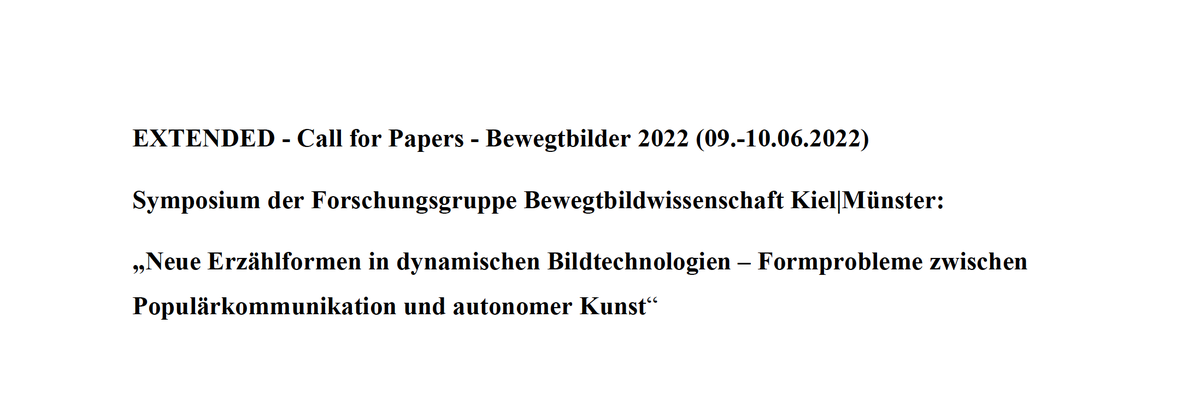 Image_Studies's tweet photo. Deadline for Abstracts: 28.2.2022 🤩 Join the conference !!!
(changed conference date: June 9-10, 2022) 😎
#film #media #research #conference #Kiel #FHKiel #Muthesius
https://t.co/IEzciDw0Jb https://t.co/t7f5DFhUZY