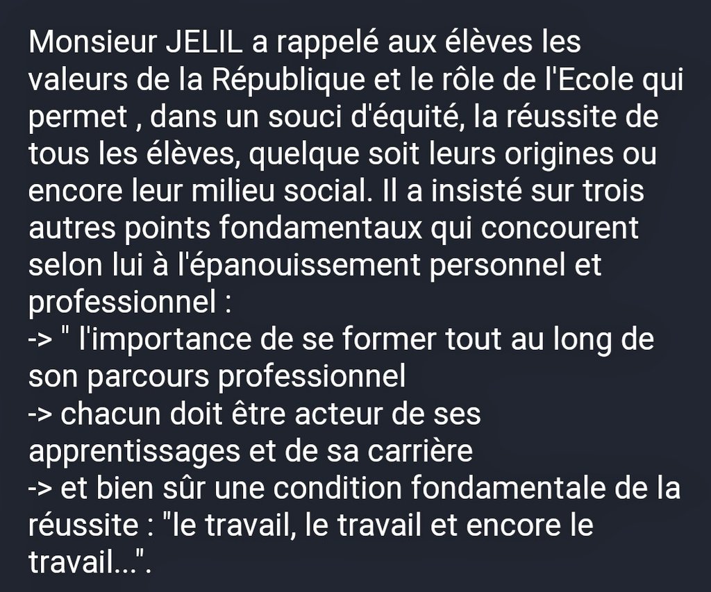 FaycalJelil's tweet photo. 🙏Mme Messaoudène et aux équipes pour l'organisation de cet intervention.
Il faut toujours insister et rappeler le rôle fondamental de l'Ecole ainsi que la puissance des valeurs de la République et ses principes qui sont le ciment de notre  société.
Lire⤵️
https://t.co/ysMyDG1EsO https://t.co/UdcdyTPUVP