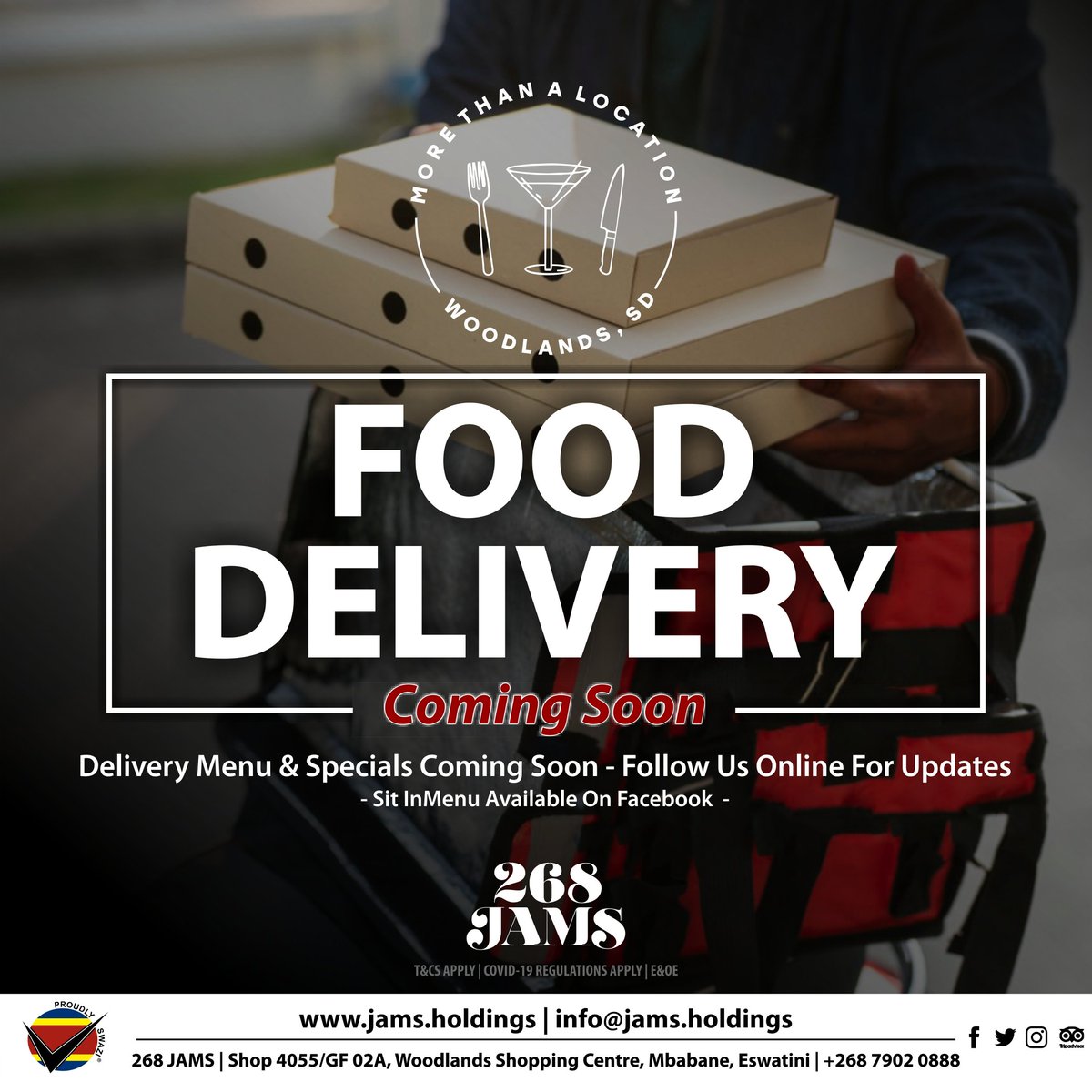 268JAMS Right @ Your Doorstep, we deliver Flavour! #FastFast #268JAMS #FreeDelivery #OneCallAway #Flavour #Pizza #Burgers #Steak #Food #FromOurKitchenToYours #LoveInService #WhyCook

When you can't make it we always will....🏍🏍🏍💨