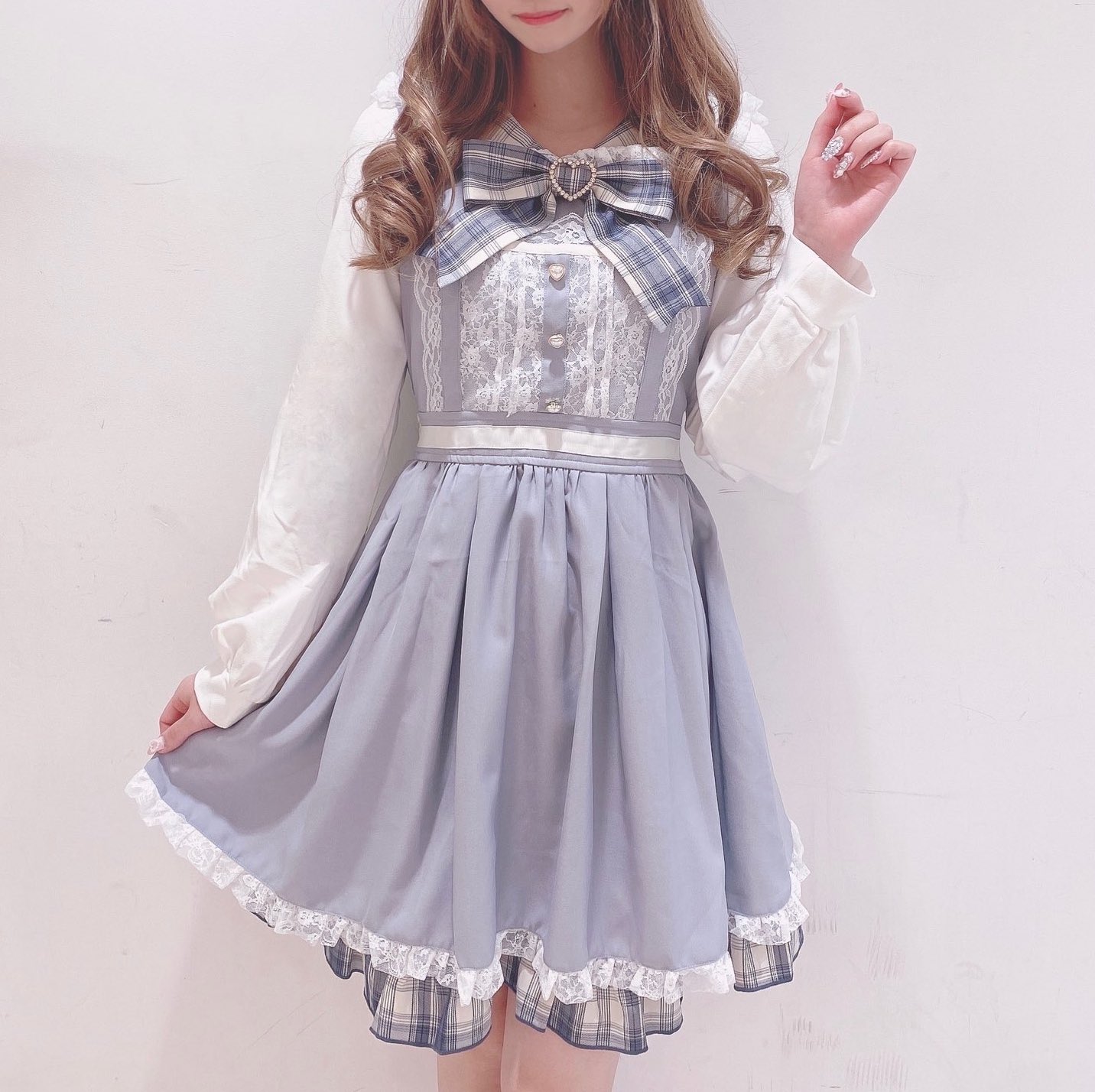 LIZLISA リズリサ レースエプロン風カシュクールワンピース LIZ LISA - リズリサ レースエプロン風カシュクールワンピースの