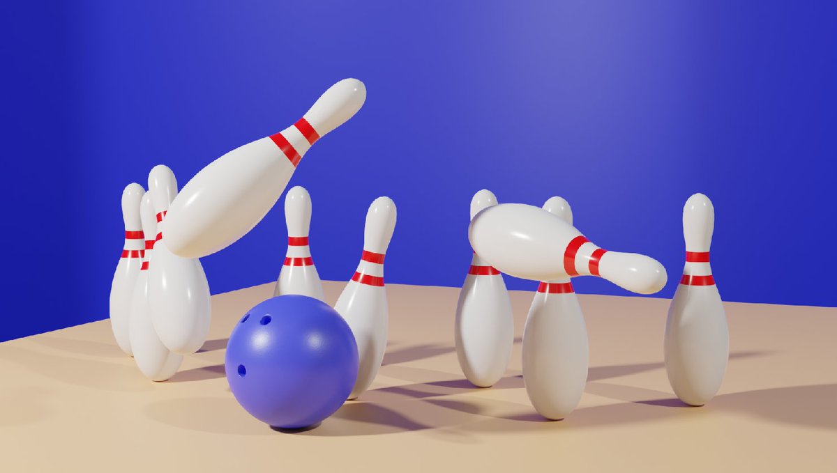 VelesDay's tweet photo. The first stage of making the bowling scene 🎳

#blender #Blender3d #3D #3dmodeling #3dart #art https://t.co/82udKT4sCT