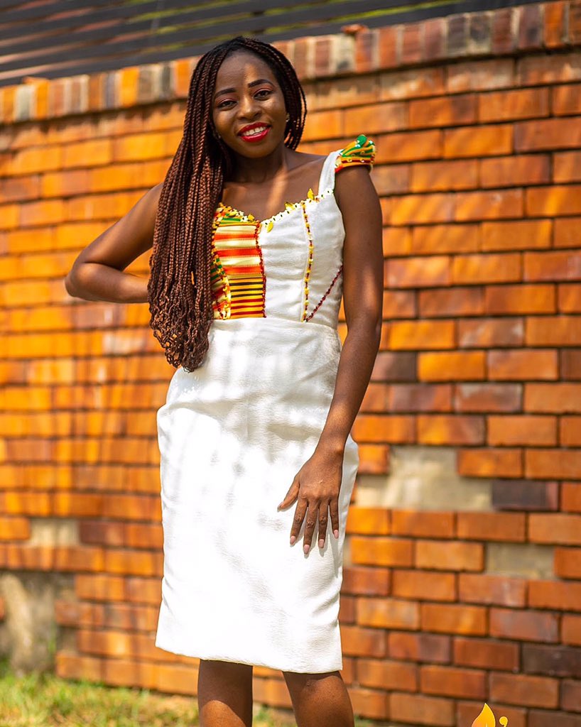 FaksKollection's tweet photo. Choose what makes you free and happier. Another colourfully beaded Kente-combination dress from us. 

📸: @EddyEdem8 

📧 DM or WhatsApp +233209060114 to pre order this &amp; many more

#FaksKollection #WearFakskollection 
#ChooseFaksKollection #FaksLady #Kente #KenteInspiration #wcw https://t.co/rS0qsxvhVl