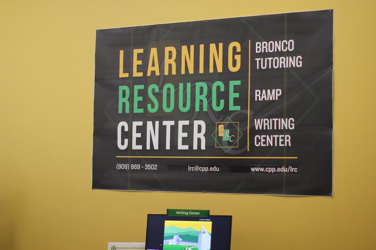 cpplibrary's tweet image. On the second floor of the University Library is the Learning Resource Center (LRC), the LRC has subject tutoring, the writing center, RAMP, workshops, and test prep. For more information: cpp.edu/lrc/index.shtml
@cppramp @cpp_dsa #CPP #CPPLibrary #CPPramp #CPPlrc #CalPolyPomona