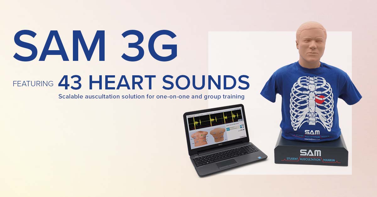 Cardionics_usa's tweet photo. SAM 3G® offers the most immersive #auscultation suite ever! Along the Real Sound library and Case Videos, SAM 3G® features 24 detailed #echocardiogram videos and 43 high-definition heart sounds for teaching complex #cardiac abnormalities and conditions.

https://t.co/aZ5FSjABbw https://t.co/wSiWl11CL2