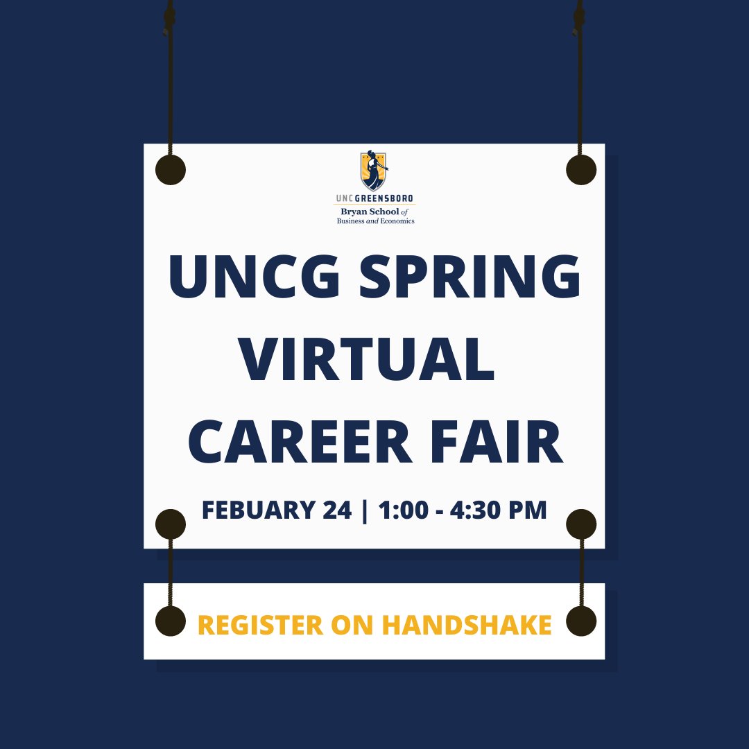 Don't miss Thursday's virtual career fair! Register on Handshake to meet employers offering internships &amp; full-time opportunities!