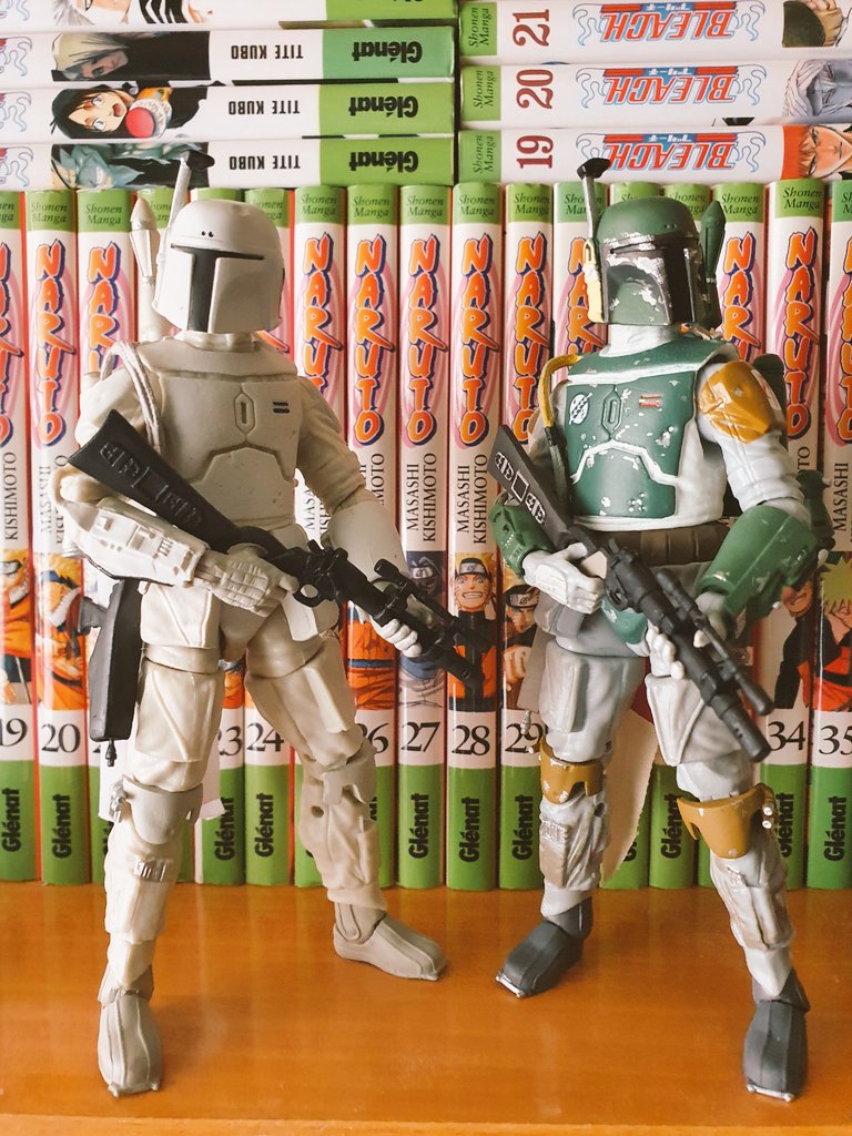 APortillo21's tweet photo. Como lucen, qué barbaridad 😍
#BobaFett #BobaFettPrototype https://t.co/zr1LQgeWEI