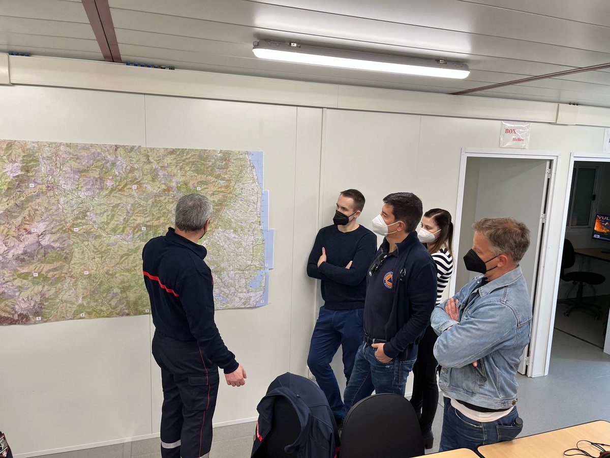 ResponDrone's tweet photo. The training session on the use of the ResponDrone LMS (learning management system) platform developed by #HCFDC started this morning in #Corte, #Corsica, at the SIS2B simulation facilities. https://t.co/LP0mPt1iDH #ResponDrone #EU #H2020 #FirstResponders #Emergency #Management https://t.co/loZMLhl3yt