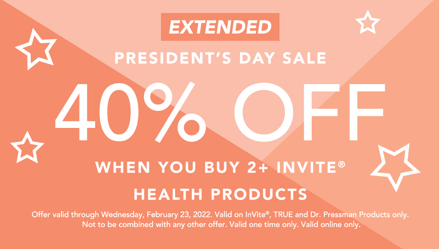 truebyinvite's tweet photo. Our President's Day sale has been extended for one day only! Save on the nutrients you need for energy, immunity and beauty. Buy 2+ of any product and save 40% on retail. So what are you waiting for? Get shopping now by visiting https://t.co/dysde6IaAT #PresidentsDay https://t.co/OjcovQRsAE