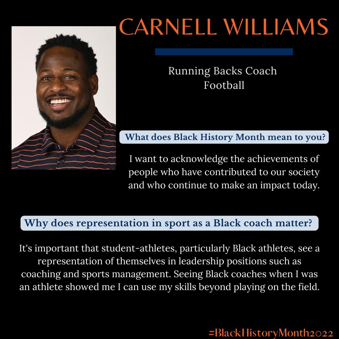 AuburnSAAC's tweet photo. And last but not least, today we are highlighting Football Running Backs Coach Carnell Williams and Assistant Track and Field Coach Randy Gillon! #TogetherWeWill https://t.co/2w6ym5nNLO