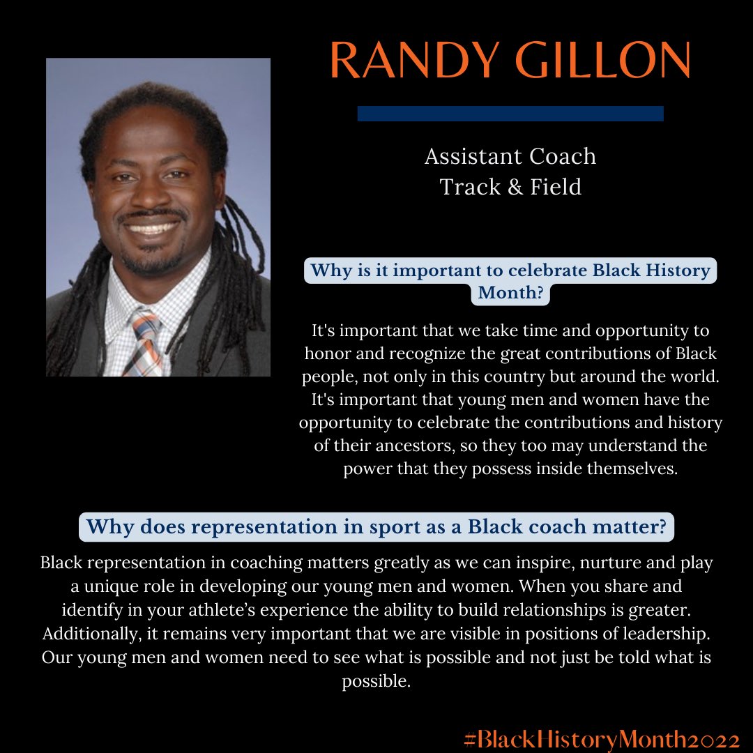 And last but not least, today we are highlighting Football Running Backs Coach Carnell Williams and Assistant Track and Field Coach Randy Gillon! #TogetherWeWill