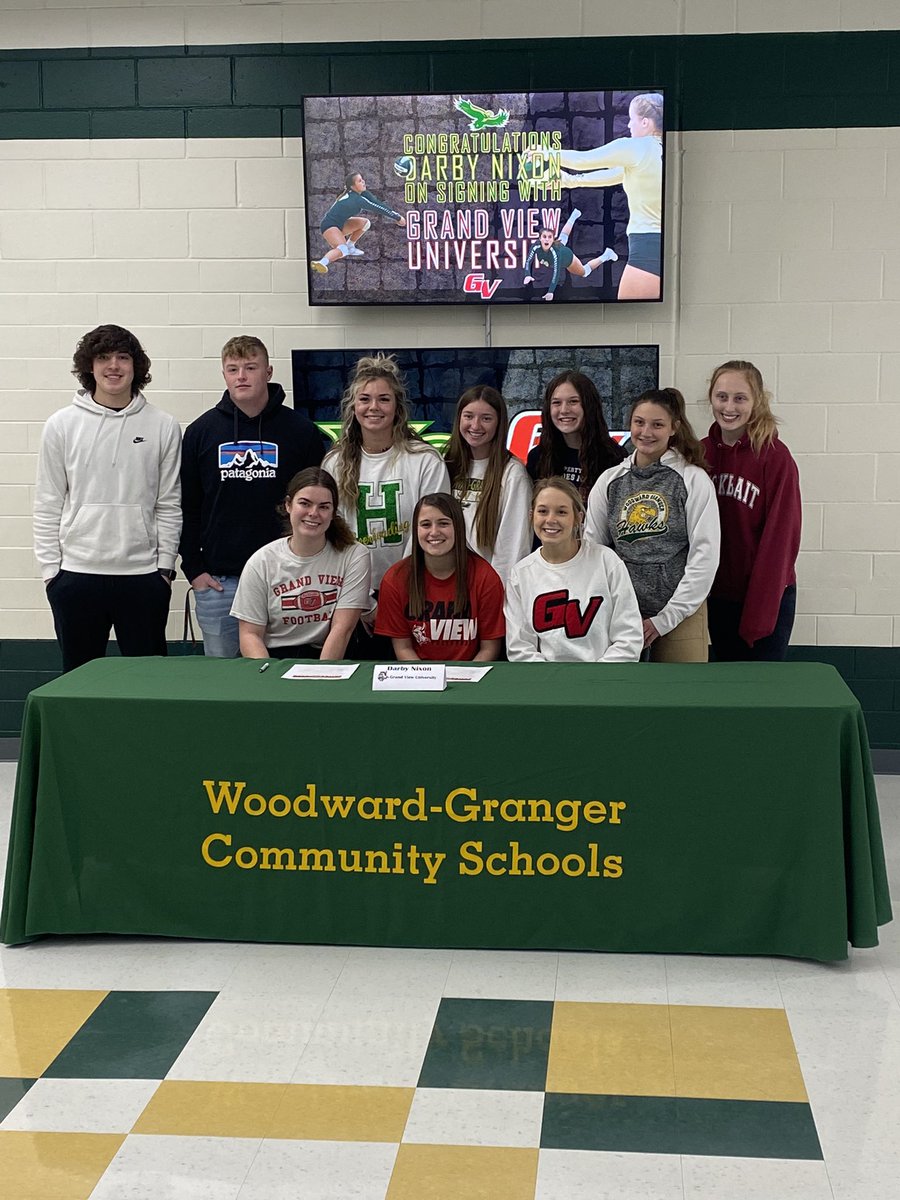 Matt Lakis (@mattlakis) on Twitter photo Congratulations to <a href="/wgactivities/">Woodward-Granger Activities</a> senior, Darby Nixon, on her commitment to <a href="/GVU_VB/">Grand View Women’s Volleyball</a> 🏐
The Vikings are getting a fierce competitor and a first-class human being. It’s been fun to watch her as a senior leader. Good luck to her! #WGBuildingFutures
#GoHawks Congratulations to <a href="/wgactivities/">Woodward-Granger Activities</a> senior, Darby Nixon, on her commitment to <a href="/GVU_VB/">Grand View Women’s Volleyball</a> 🏐
The Vikings are getting a fierce competitor and a first-class human being. It’s been fun to watch her as a senior leader. Good luck to her! #WGBuildingFutures
#GoHawks