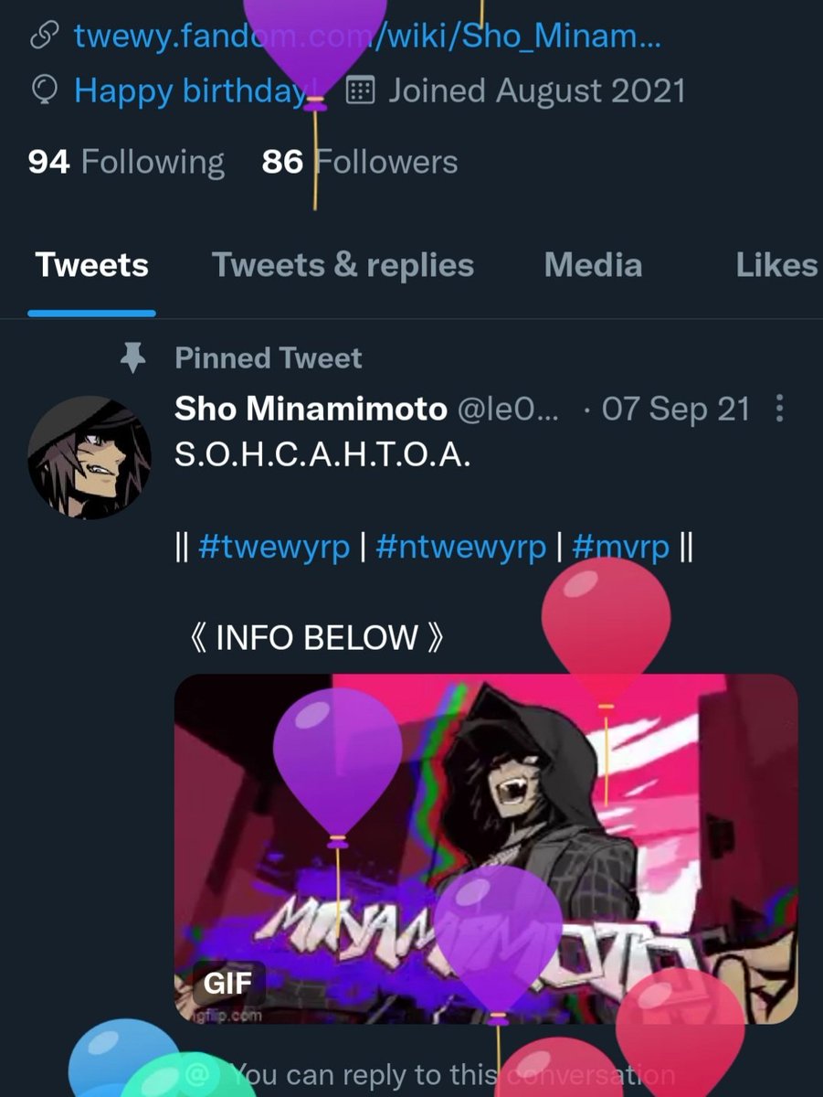 "Normally I'm not one who gives a digit about birthdays, but... figured you binomials should be aware of what day it is."
